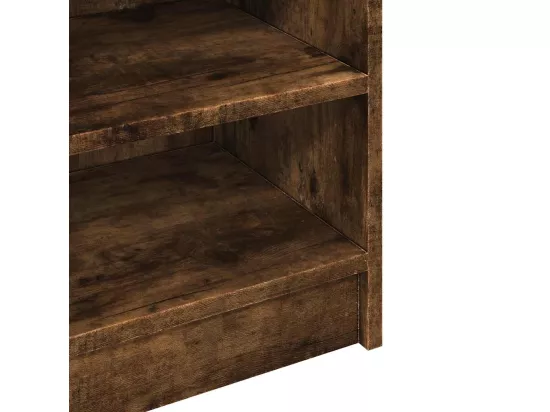 Armoire d'évier chêne fumé 90x29x55 cm bois d'ingénierie