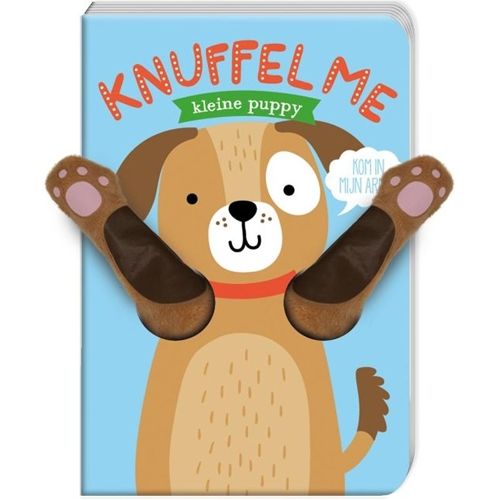 Image books kartonboek knuffel me kleine puppy