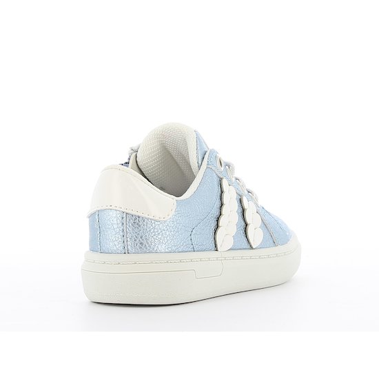 Baskets basses cœurs brillants   Bleu        de               P'tit Bisou premiers pas