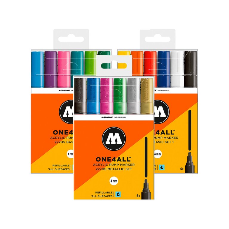 Molotow Lackmarker One4all 227HS, 6er-Set
