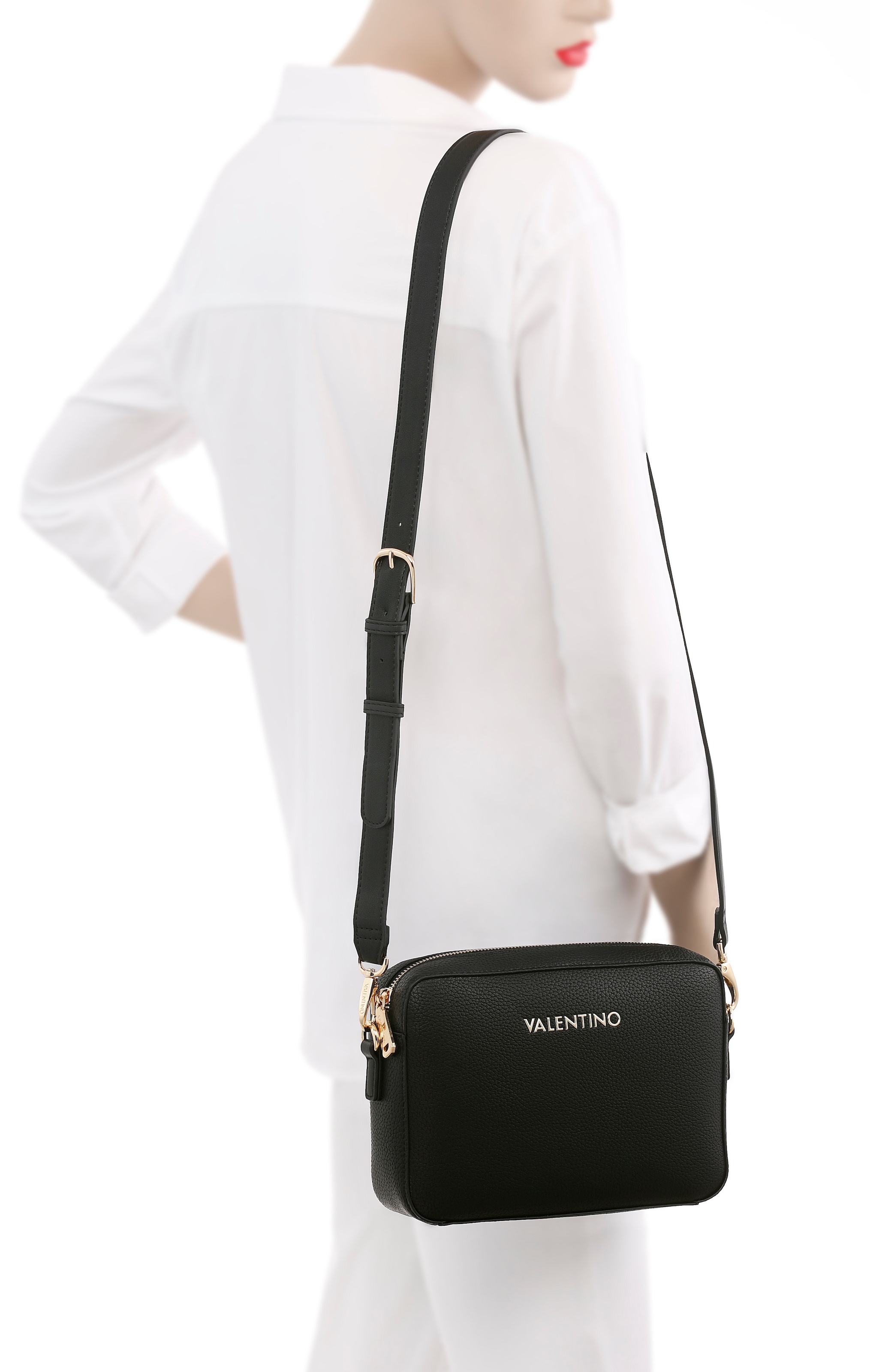 VALENTINO BAGS Mini Bag »ALEXIA« Damen Handtasche, Schultertasche, Umhängetasche mit Logo-Emblem