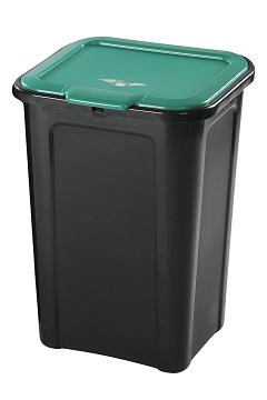 POUBELLE DE TRI SELECTIF VERT 45L