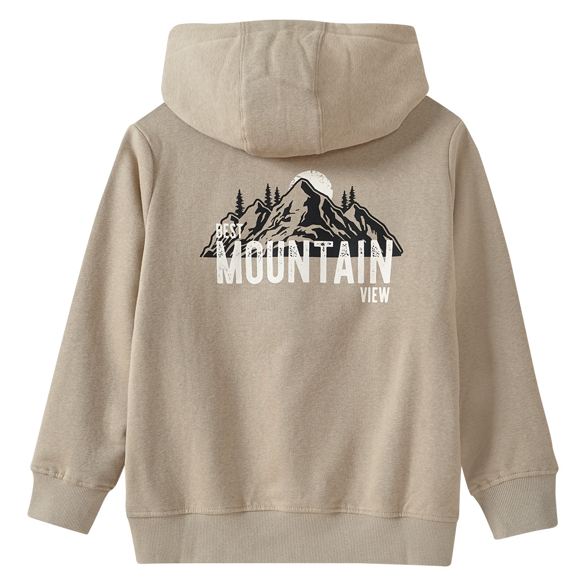 Yigga Jungen Hoodie mit Backprint hellbraun