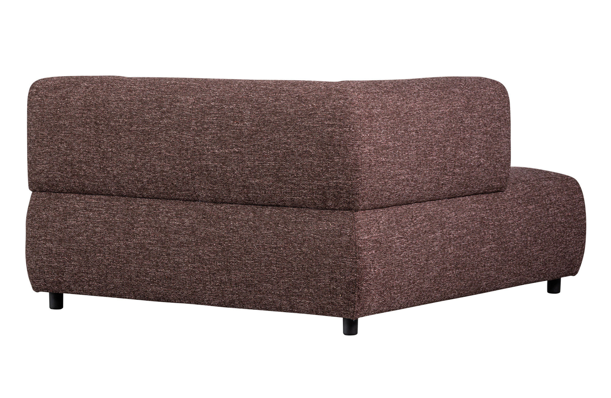 WOOOD 1,5-zits chaise longue met arm links Louis- Melange Louis 1,5-zits chaise longue met arm links Melange - Mauve