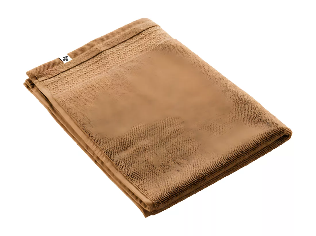 EMMA - Tapis de Bain 50x70cm en Coton Bio Coloris Camel