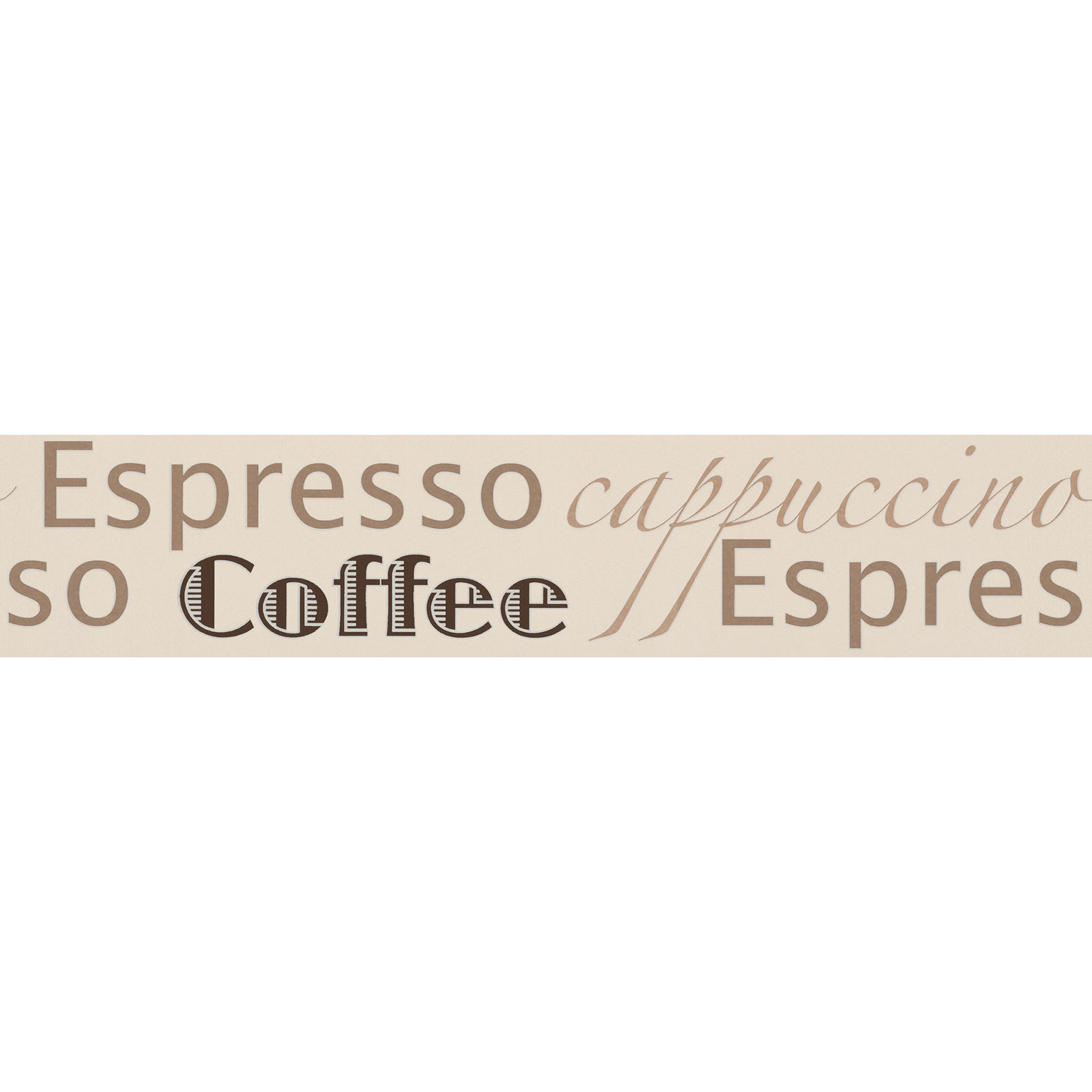 Vinyl-Borte Espresso - beige-braun - 13 cm