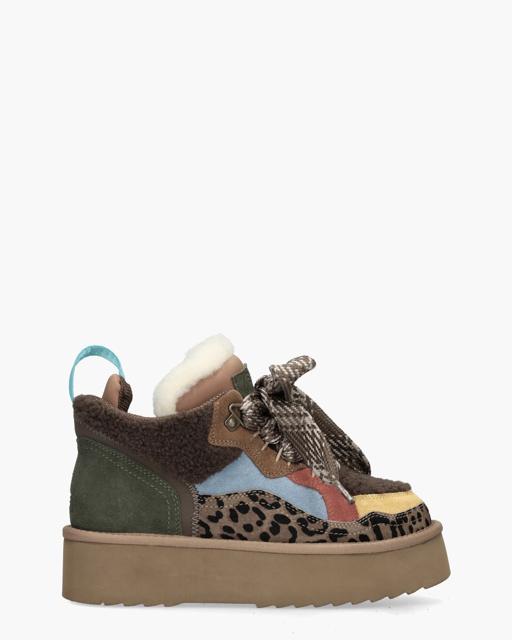 Miss Olivia Moon 04 Bruin/Multicolor Damessneakers