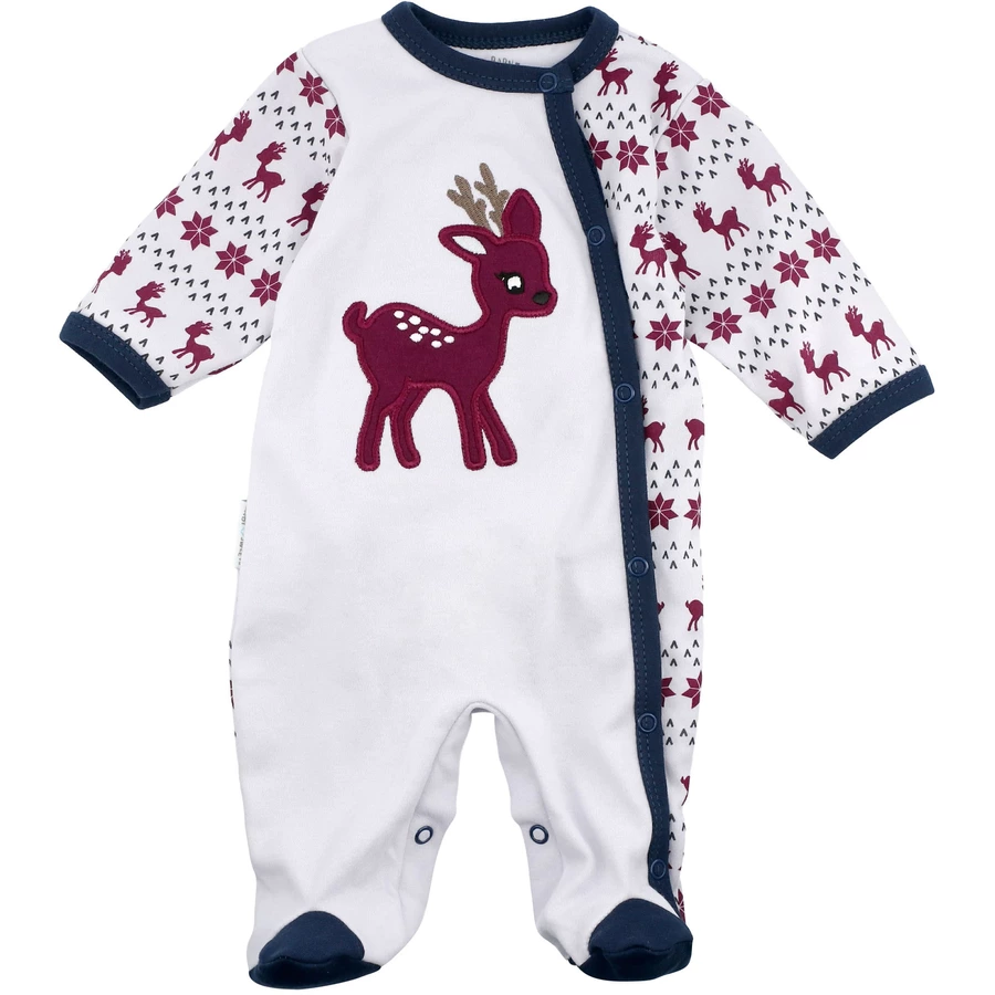 Baby Sweets Schlafanzug Little Reindeer blau rot weiß
