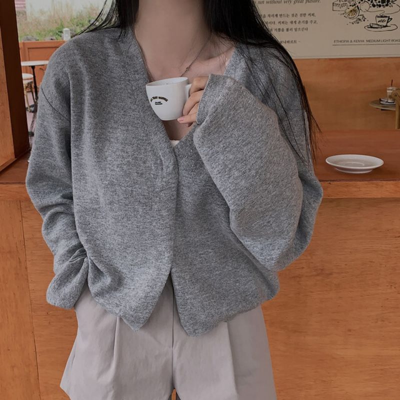 PINPI - V-hals effen vest