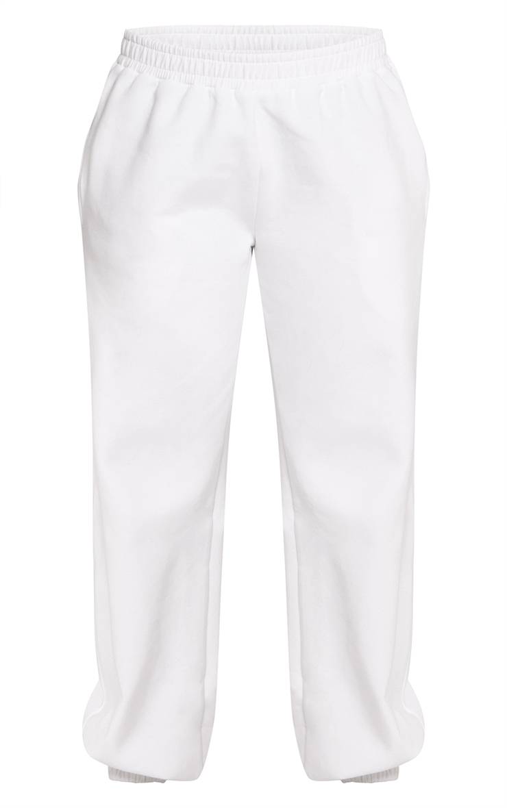 Blanc Jogging À Revers En Jersey Interlock