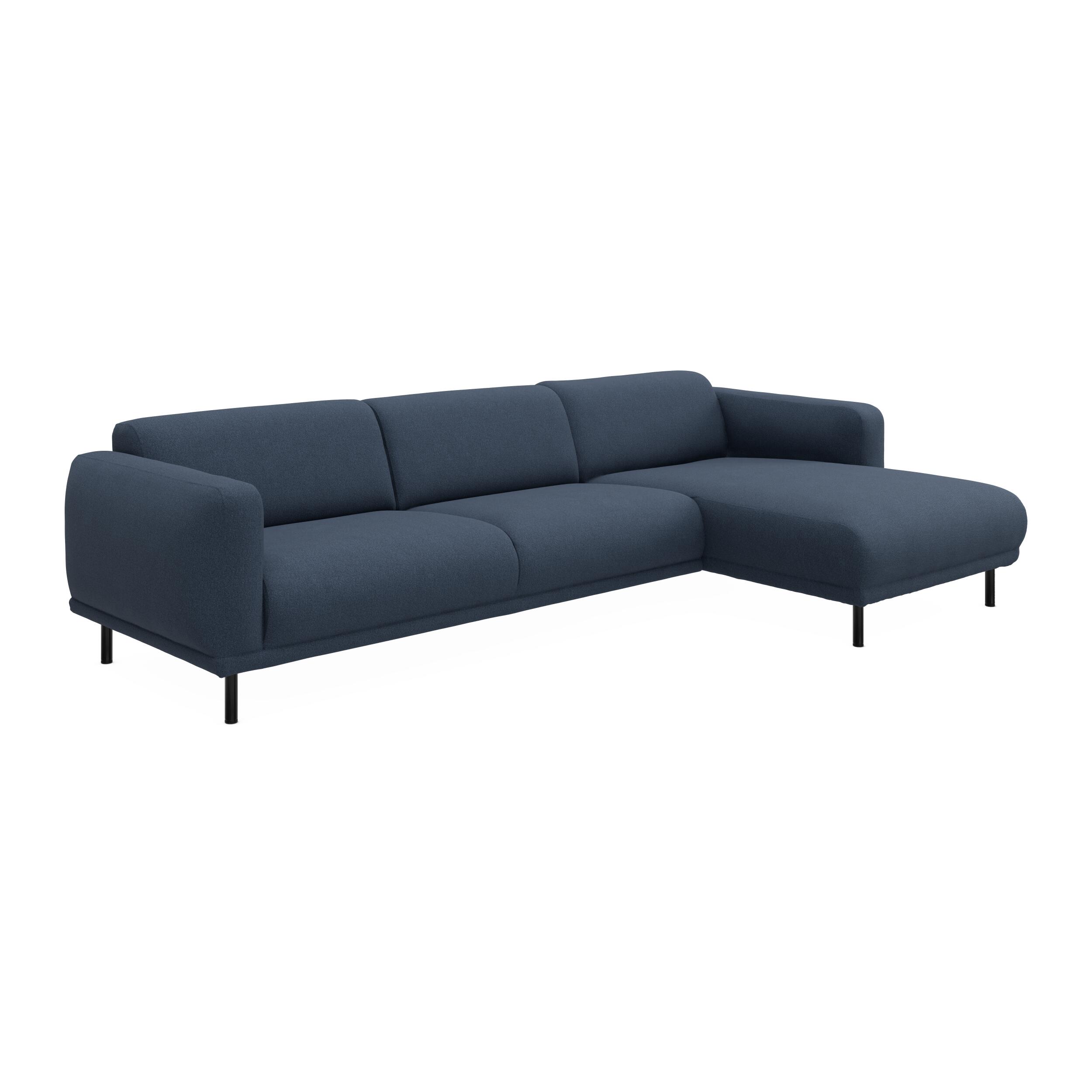 Parker højrevendt sofa med chaiselong