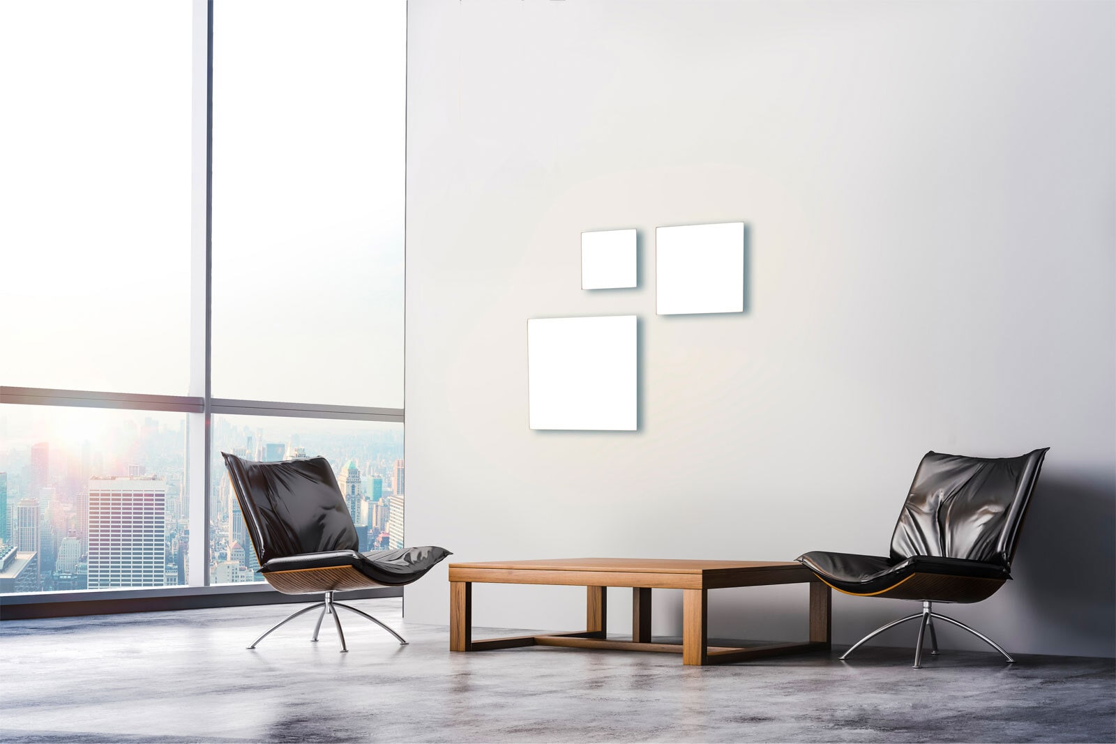 LED-Deckenleuchte Canvas 60x60x7,2 cm weiß