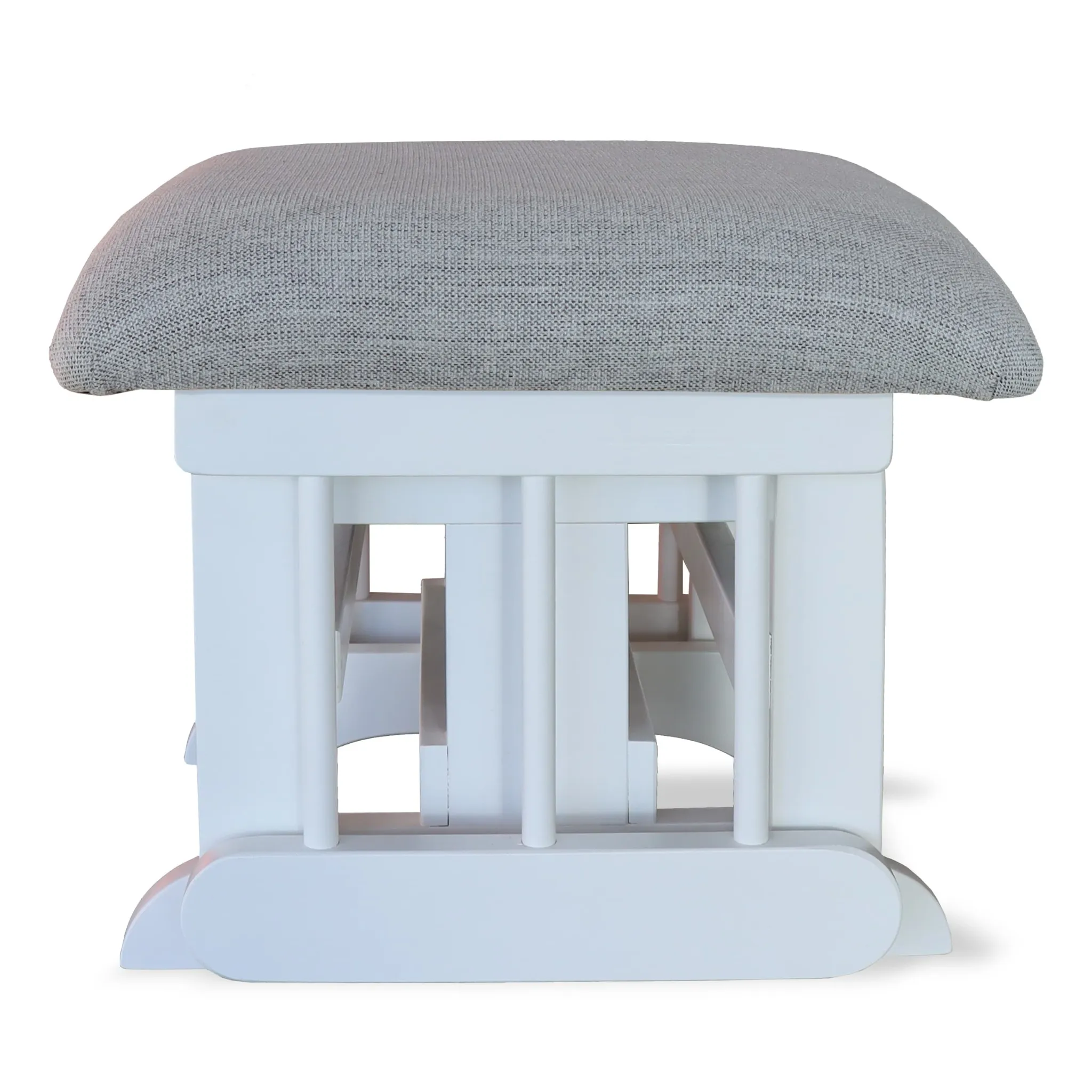 Goberce Tabouret blanc tissu OX60