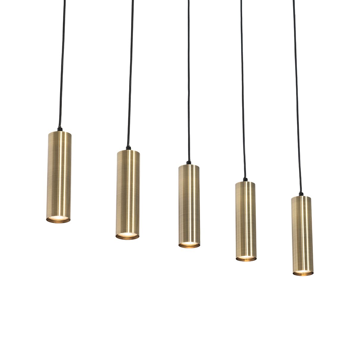 Moderne hanglamp brons 5-lichts - Jeana
