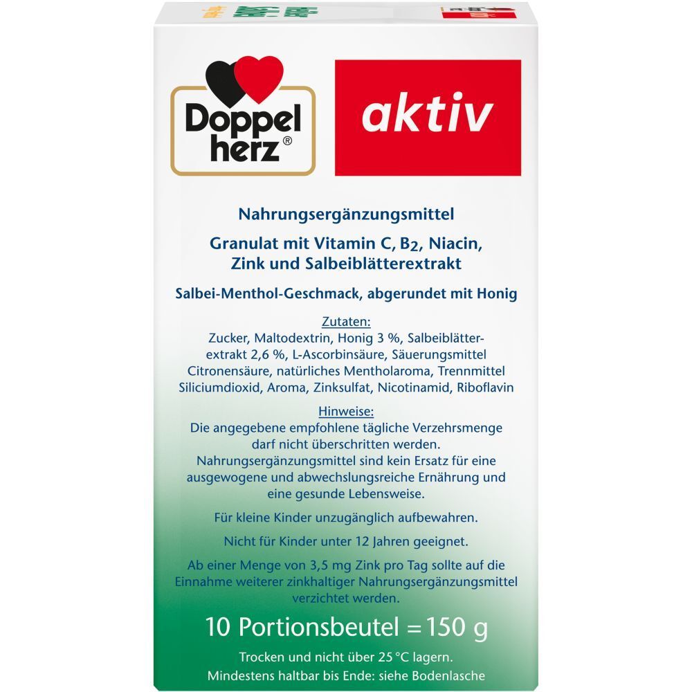 Doppelherz® Heißer Salbei + Honig + Menthol