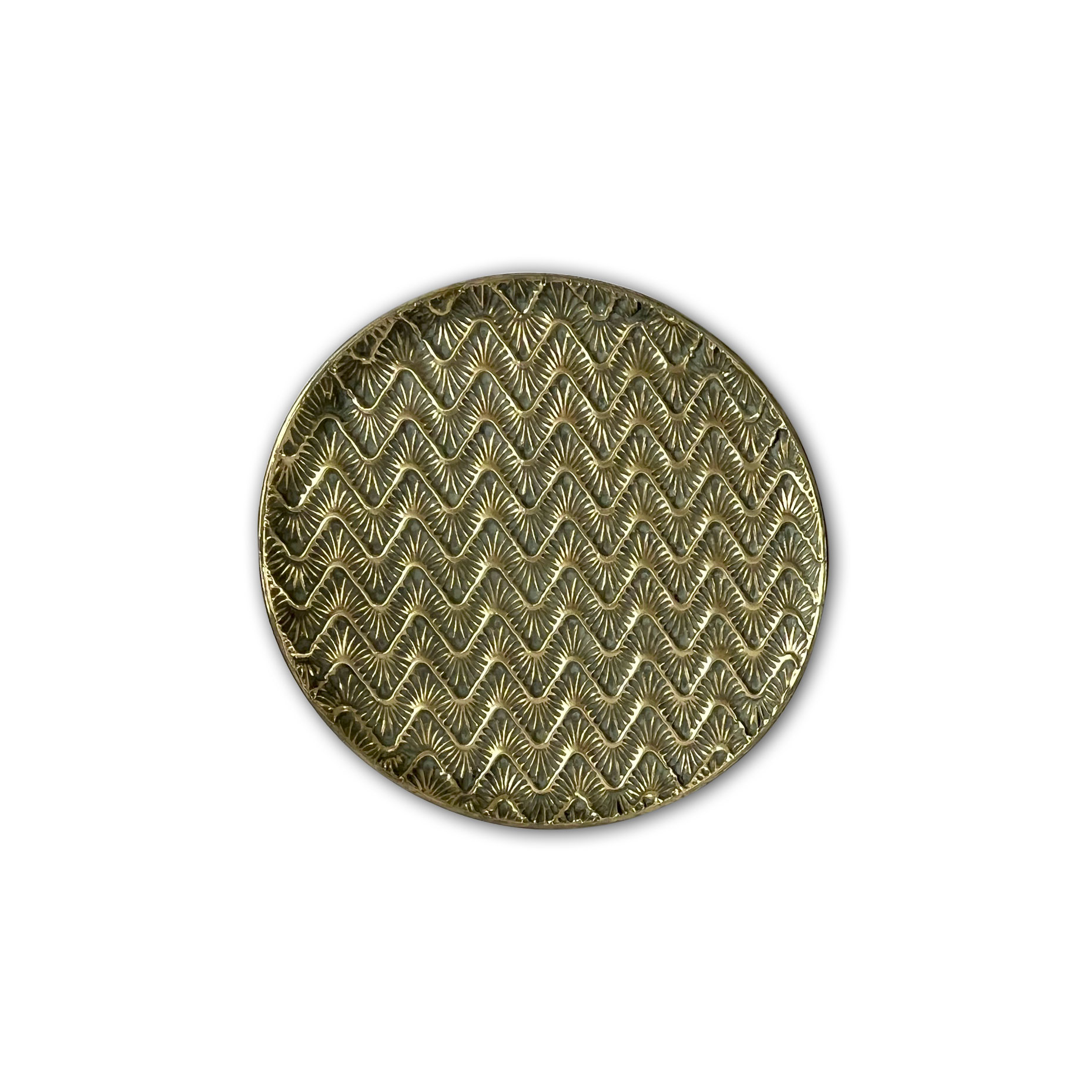 Metalltablett 'Serena' S, gold, Ø 60,5 cm, H 4,5 cm zu 42,00