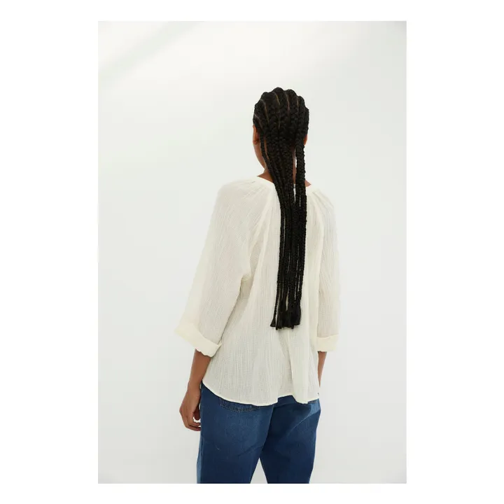 Sophie + Lucie Blouse Boutonnée | Ecru