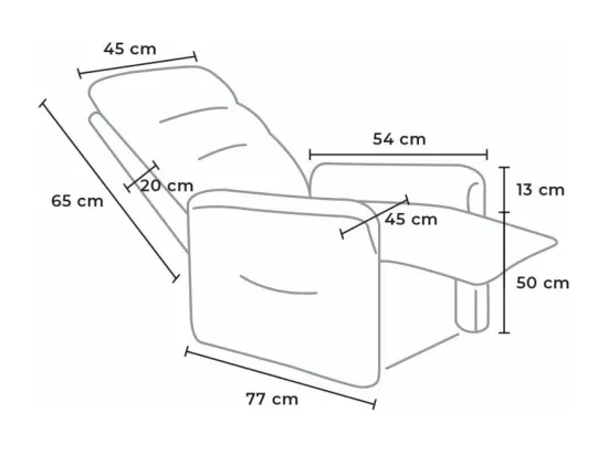 Fauteuil releveur électrique en tissu pour séniors SOLACE