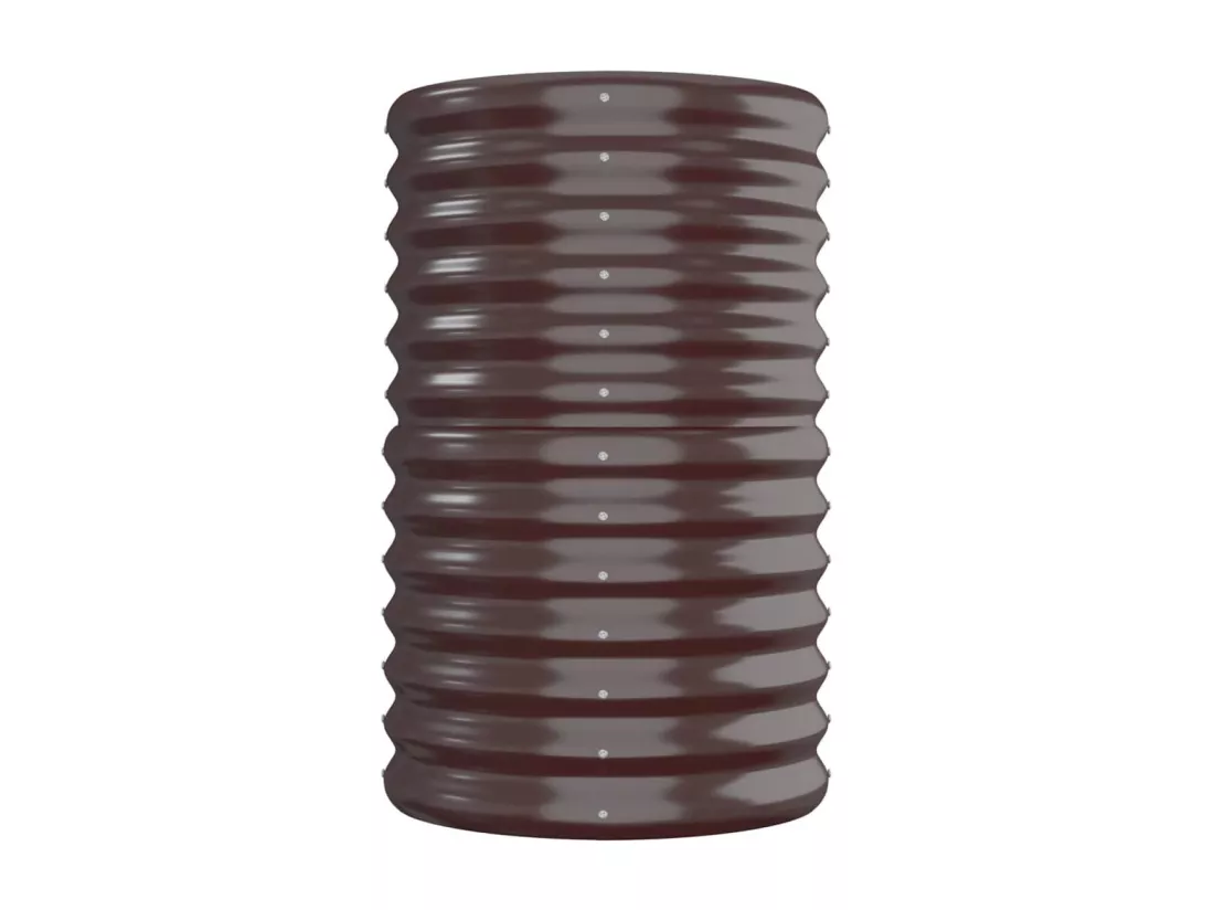 Jardinière bac lit surélevé marron 260 x 40 x 68 cm 02_0039542