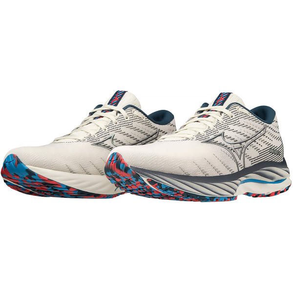 Chaussure running MIZUNO WAVE RIDER 26 W SNOW WHITE/SILVER/IBIZA BLUE