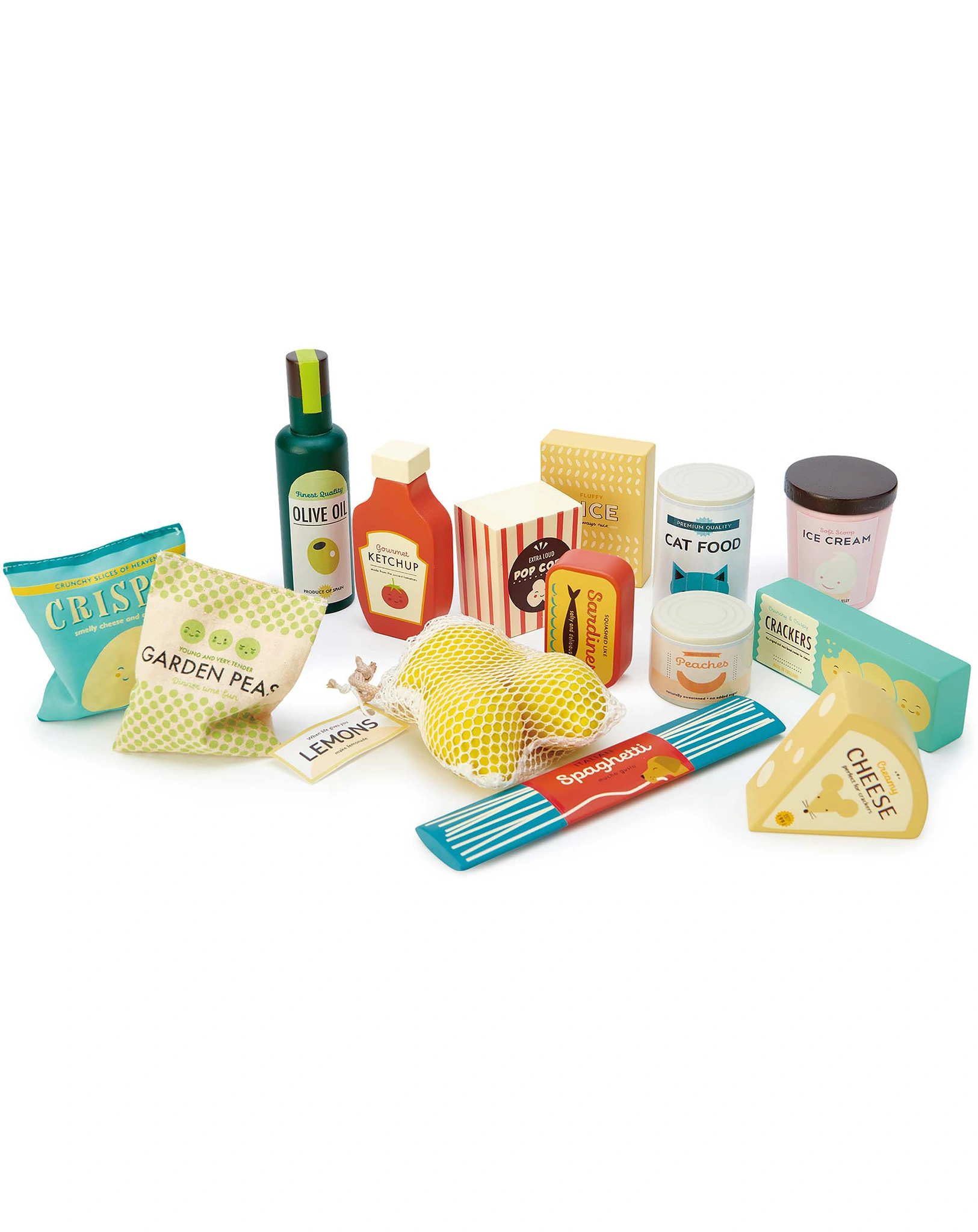 Kaufladen-Zubehör GROCERY-SET 14-teilig