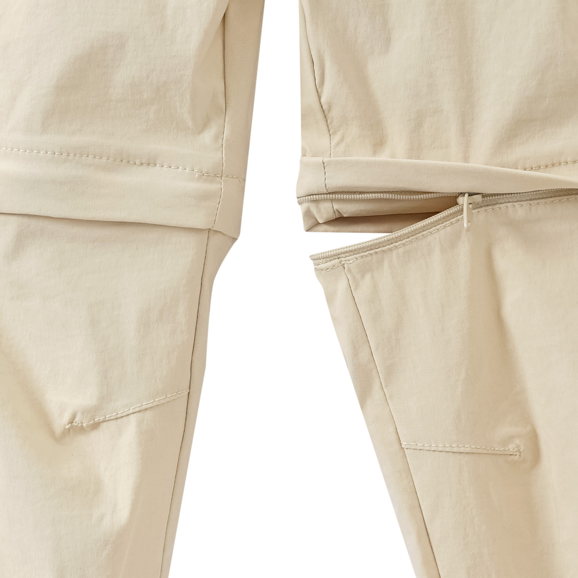Yigga Kinder Trekking-Hose mit Zippertasche beige