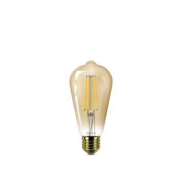 Philips LED edison E27 50W filament goud dimbaar
