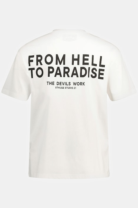 STHUGE T-Shirt, Halbarm, oversized, Rücken-Print, bis 8 XL