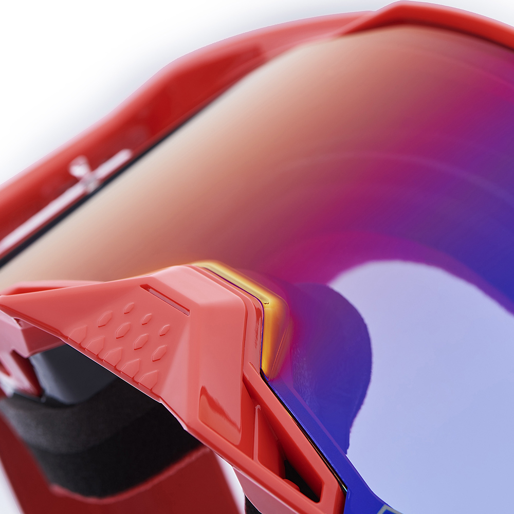 100% - Masque Armega Nuketown - Red/Blue Mirror Rouge / Or / Bleu
