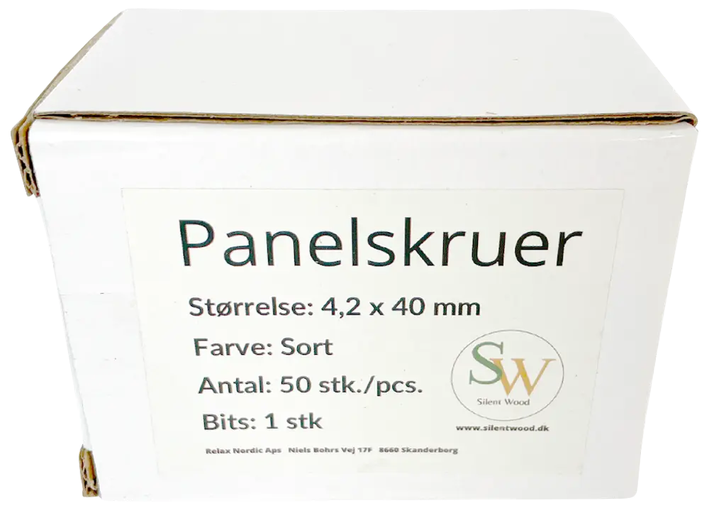 Silent Wood Skruer til akustikpanel 50 stk.