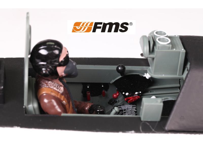 FMS Warbird P-51D Mustang Red Tail 1700 mm PNP P-51D Mustang Warbird mit Einziehfahrwerk und Brushless Antrieb