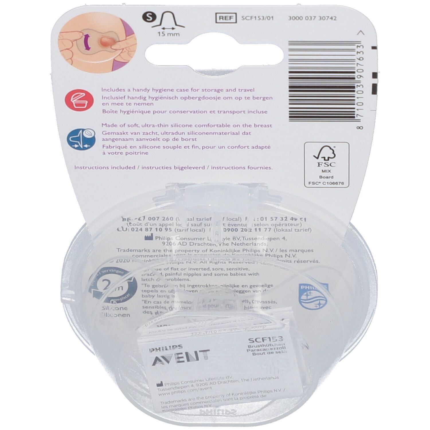Avent Brustwarzenschutz Klein