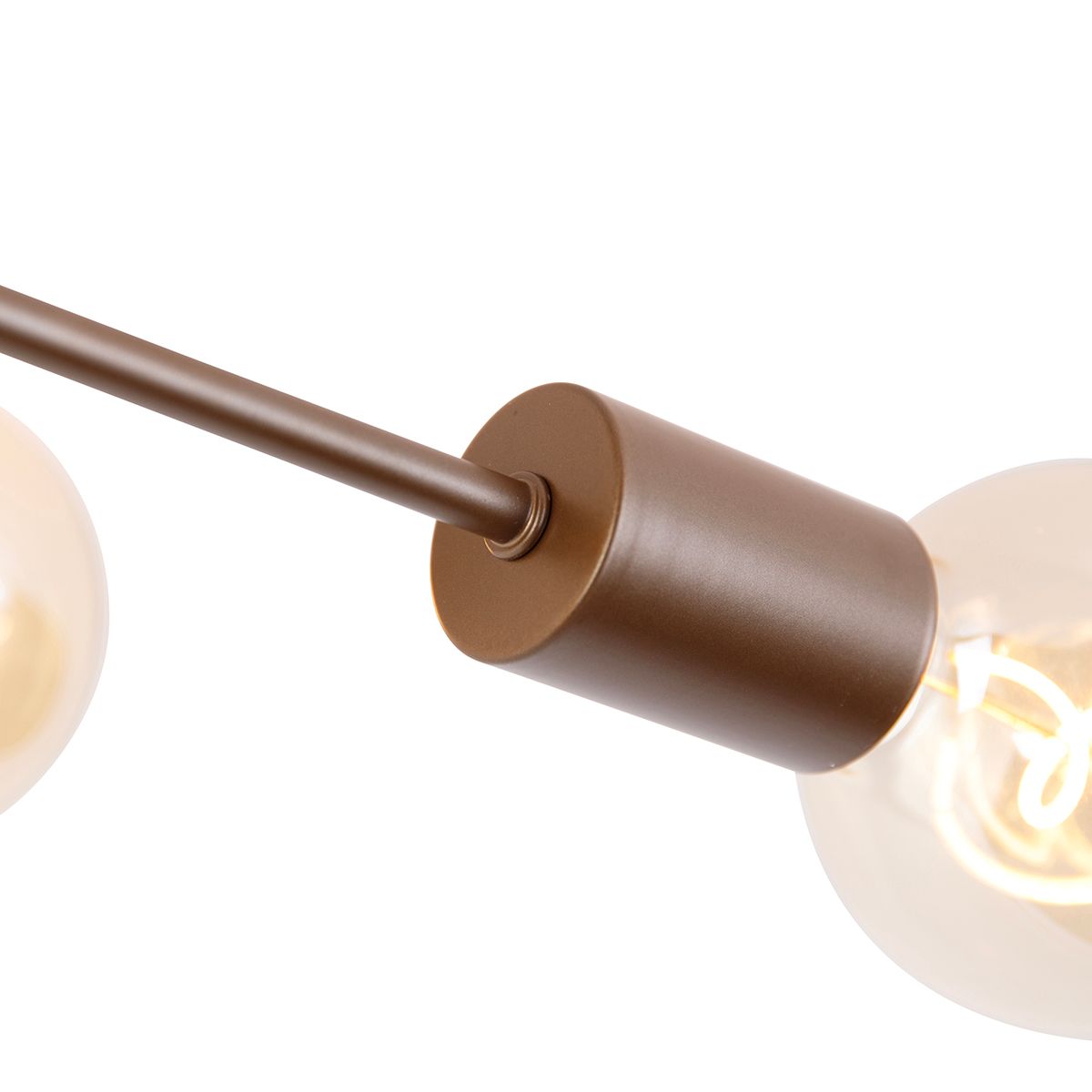 Smart plafondlamp donkerbrons 6-lichts incl. 6 Wifi G95 - Sydney