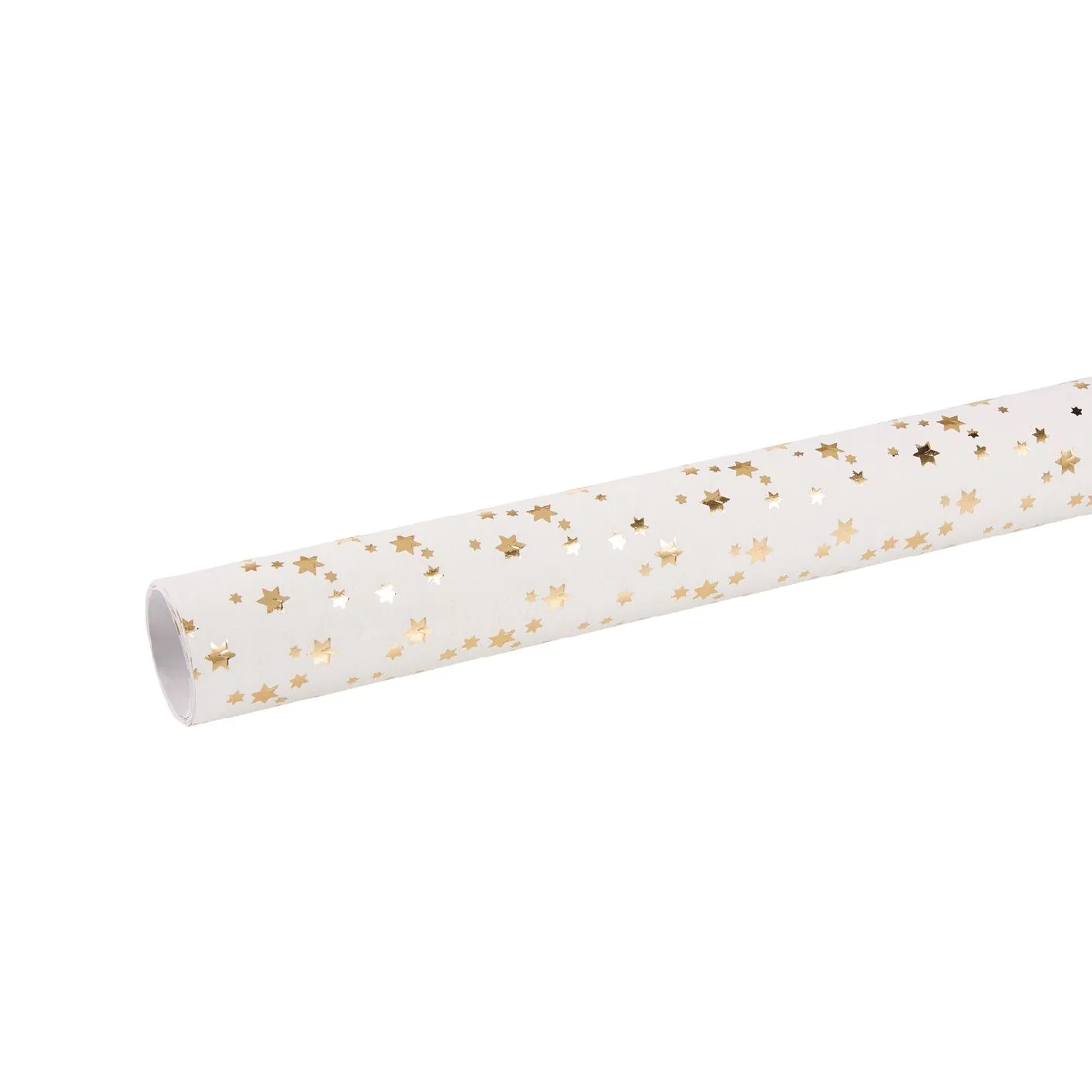 Weihnachtsgeschenkpapier Prägung, Sterne/creme, 2 m