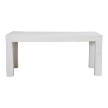 Eettafel Liefburg wit steigerhout 76 x 180 cm