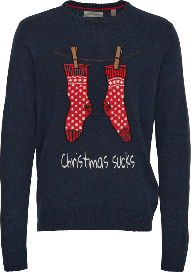 Blend Christmas pullover Dark navy