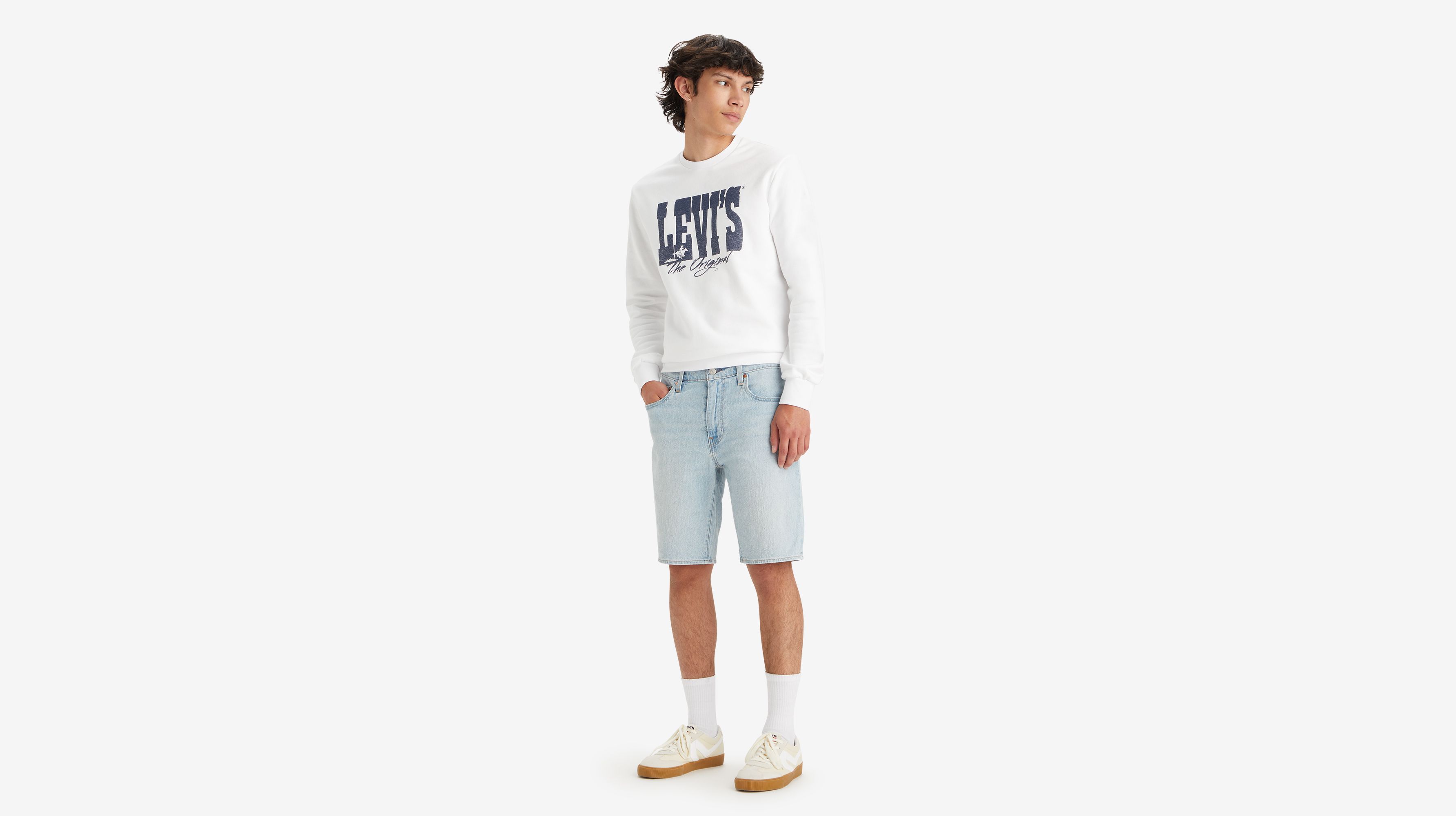 Levi's® short 405™ Standard Lightweight - Vintage Core Cool Short - Bleu