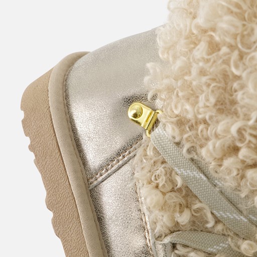 Supercracks Snowboots beige Textiel