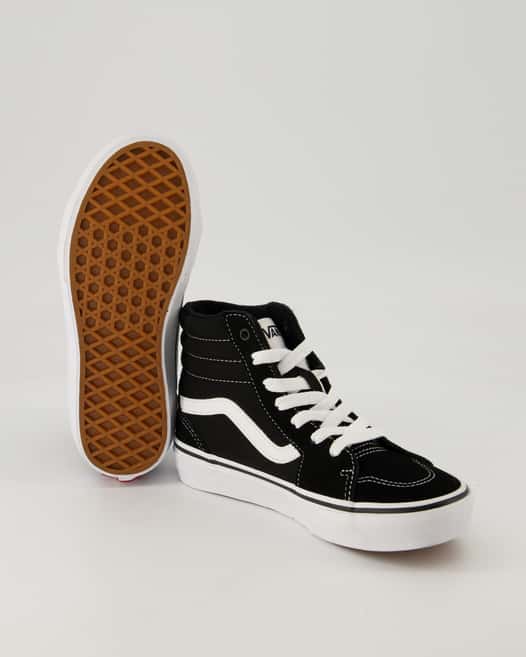 Vans YT Filmore Hi Schnürschuhe in Schwarz