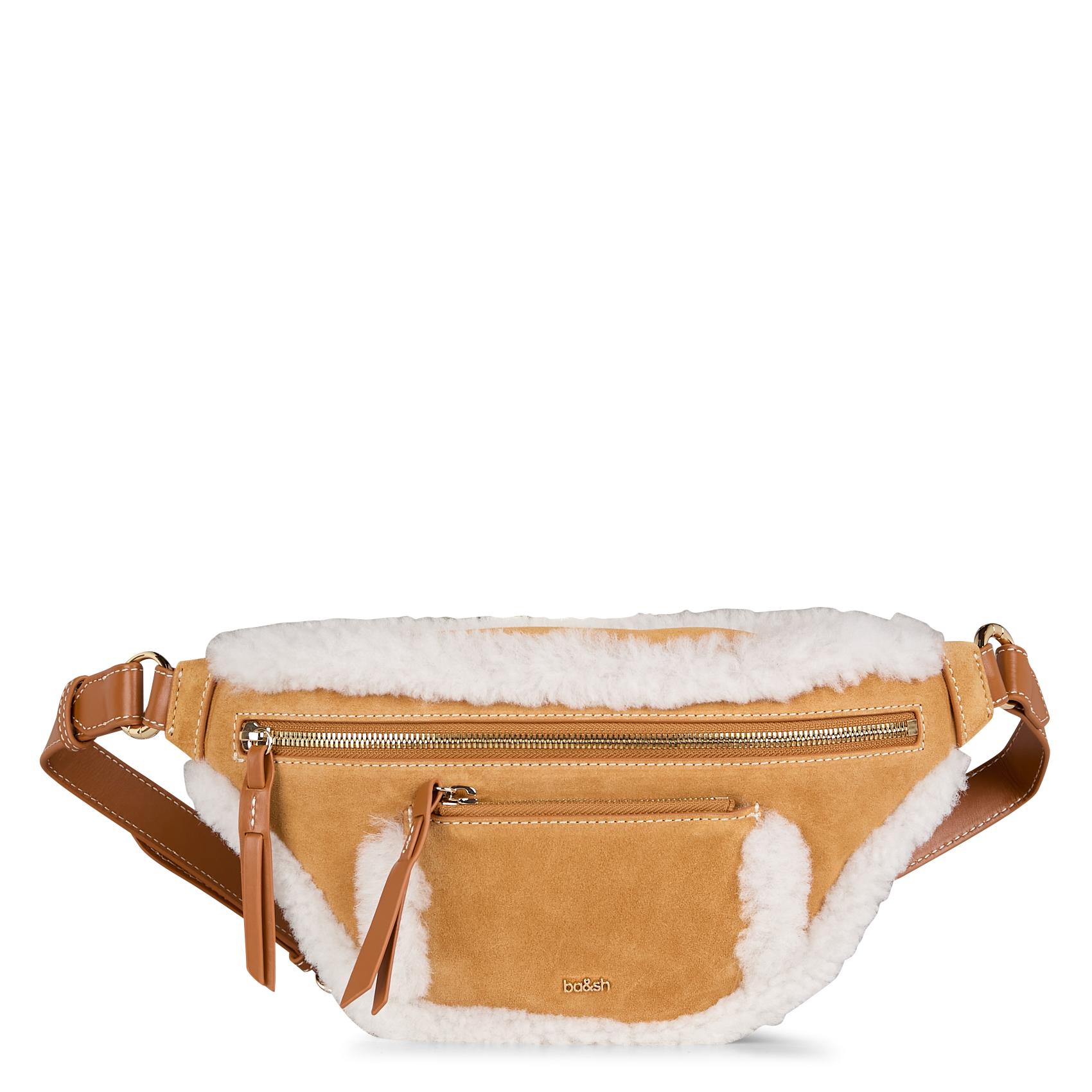 BANANE - Sac banane en fausse fourrure | Beige