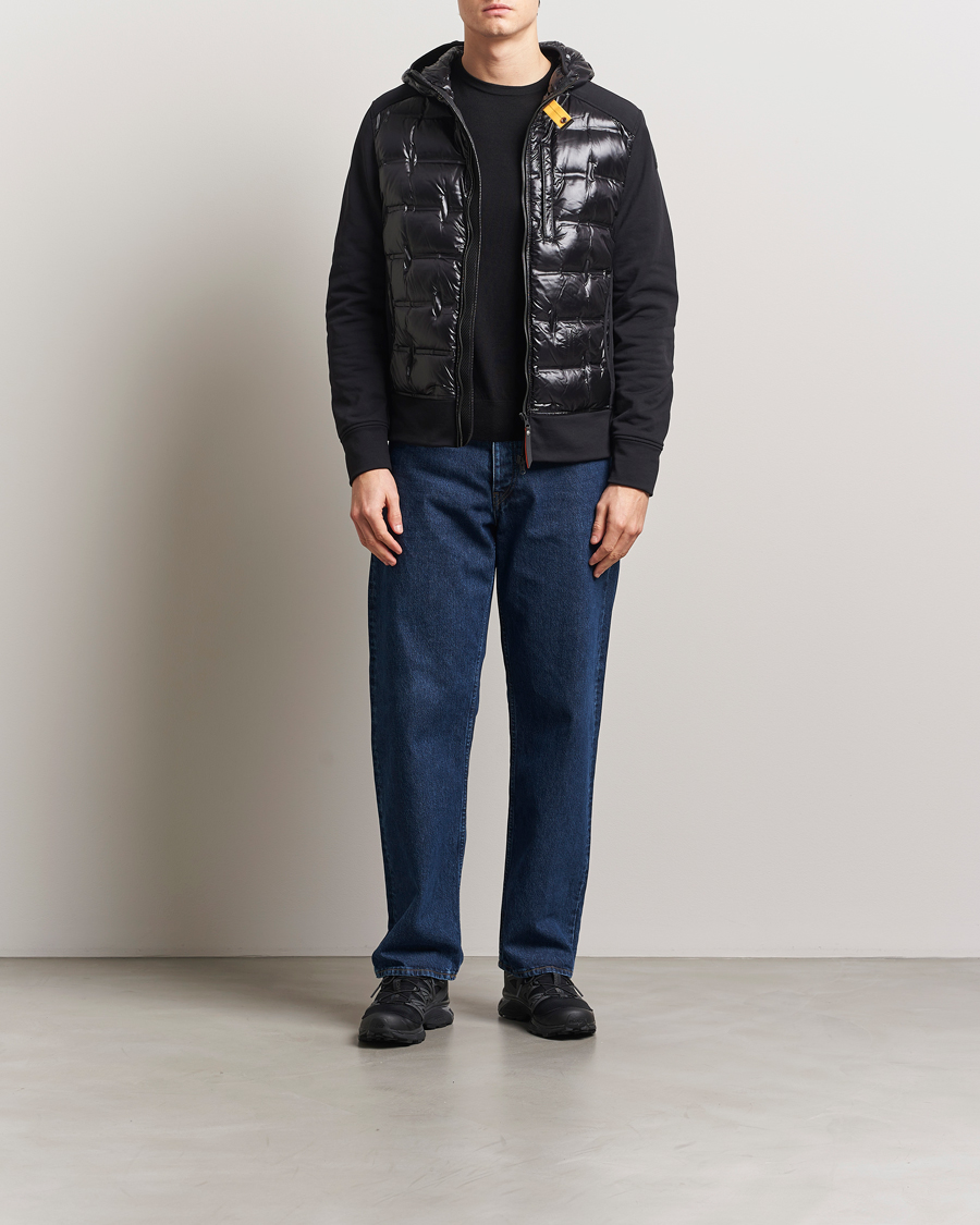 Parajumpers Faron Techno Hybrid Hooded Jacket Black