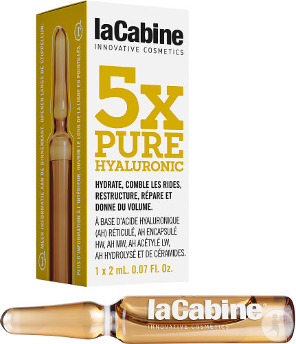 LaCabine 5x Pure Hyaluronic Soin Visage Toutes Peaux Ampoule 1x2ml