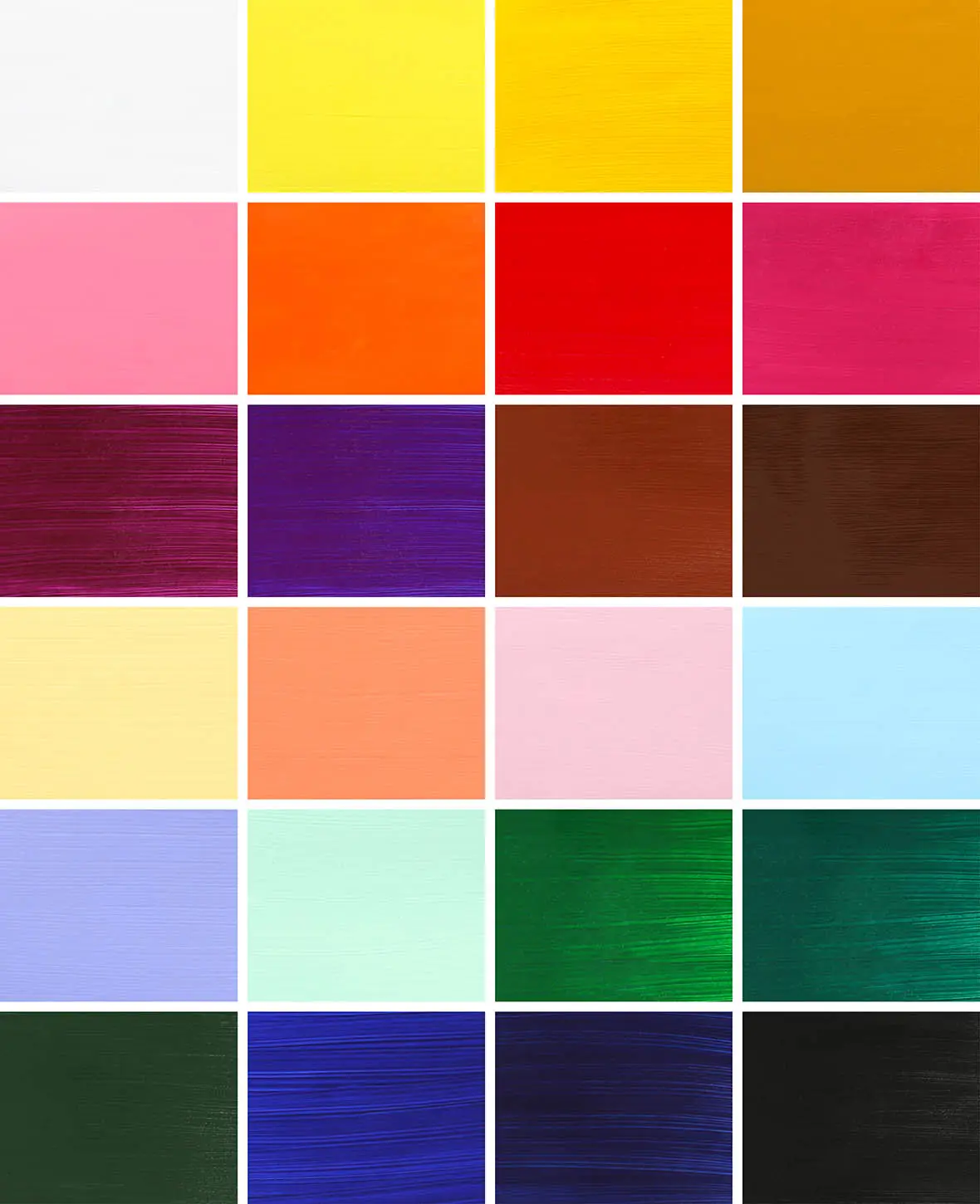 (24er Set) Acrylfarben Bastel Künstler Farben Basic   Pastell