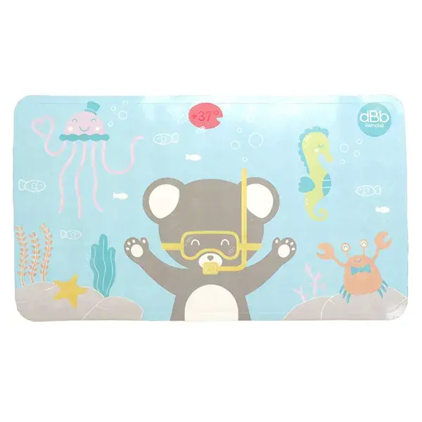Tapete de Banho Higiênico dBb Remond com Estampa de Urso Antiderrapante