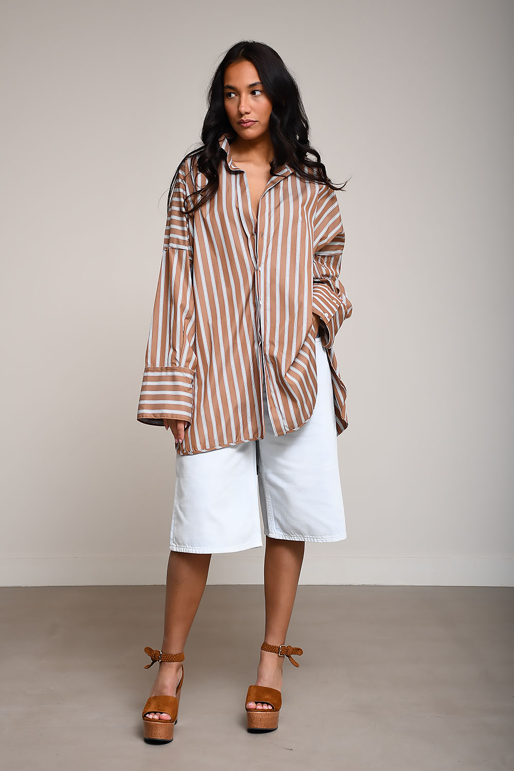 Orlando stripped cotton shirt