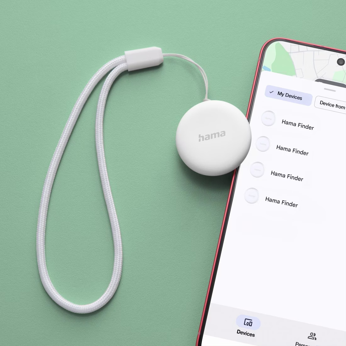 Hama - (2er Set) Bluetooth Schlüsselfinder Keyfinder Smart Tracker Tag für Android 