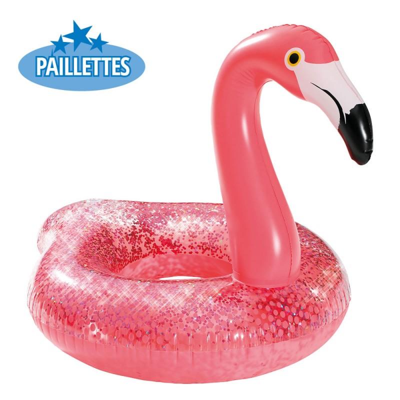 BOUEE RONDE FLAMANT A PAILLETTES