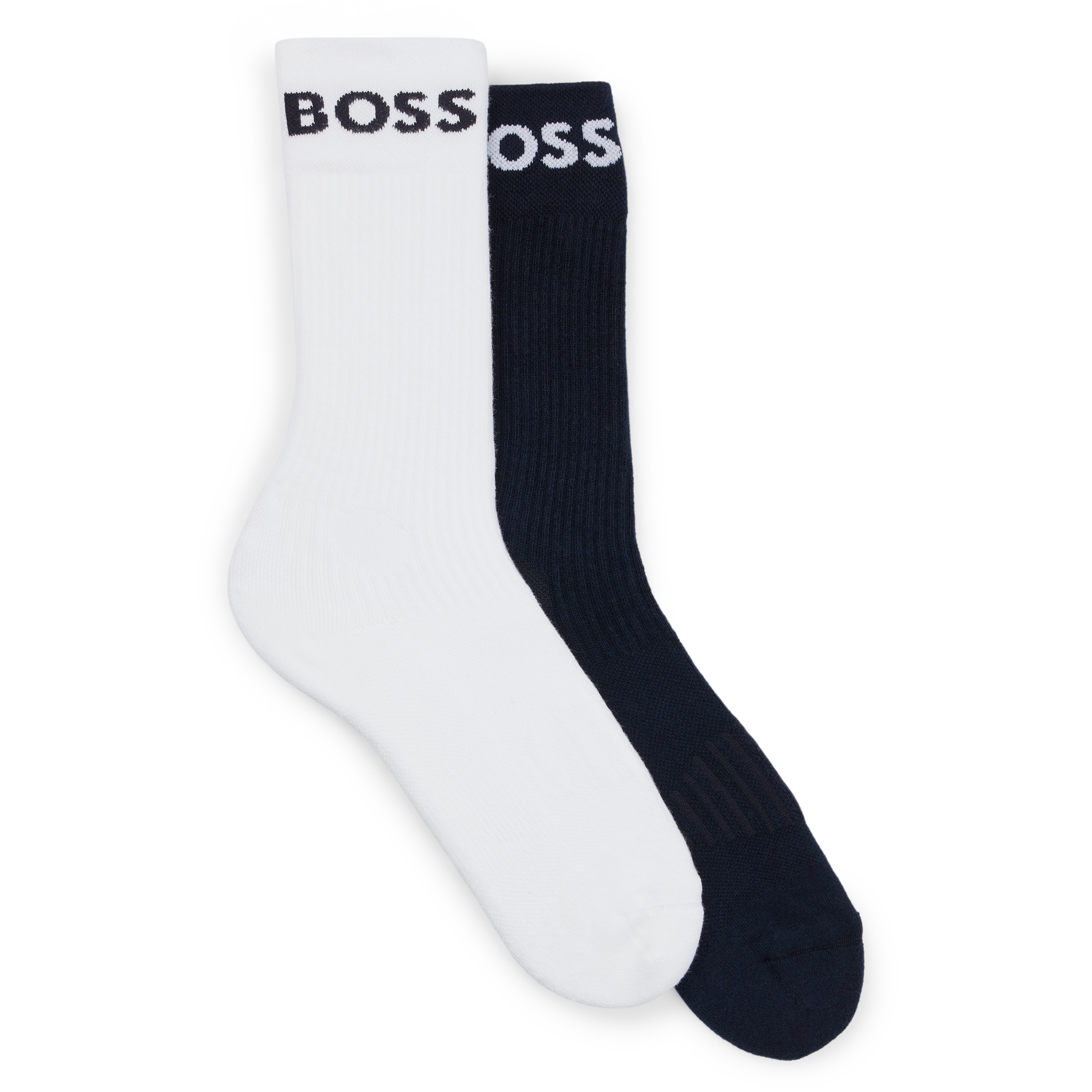 Lot de 2 paires de chaussettes en coton mélangé| Bleu