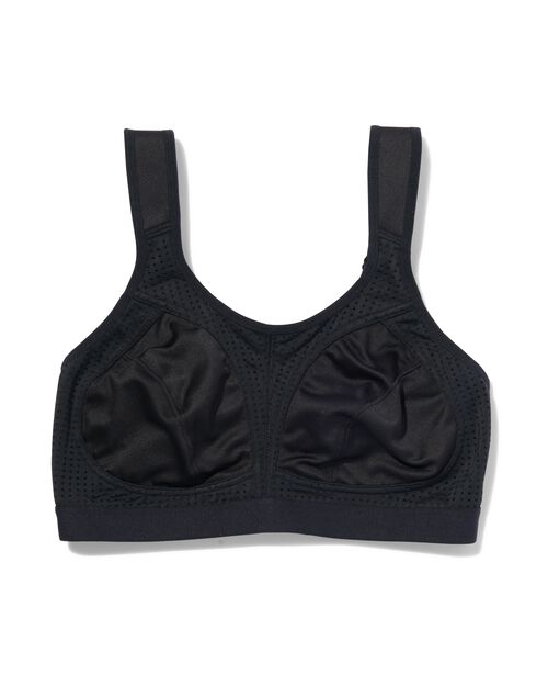 soutien-gorge de sport non préformé sans armatures - support élevé noir