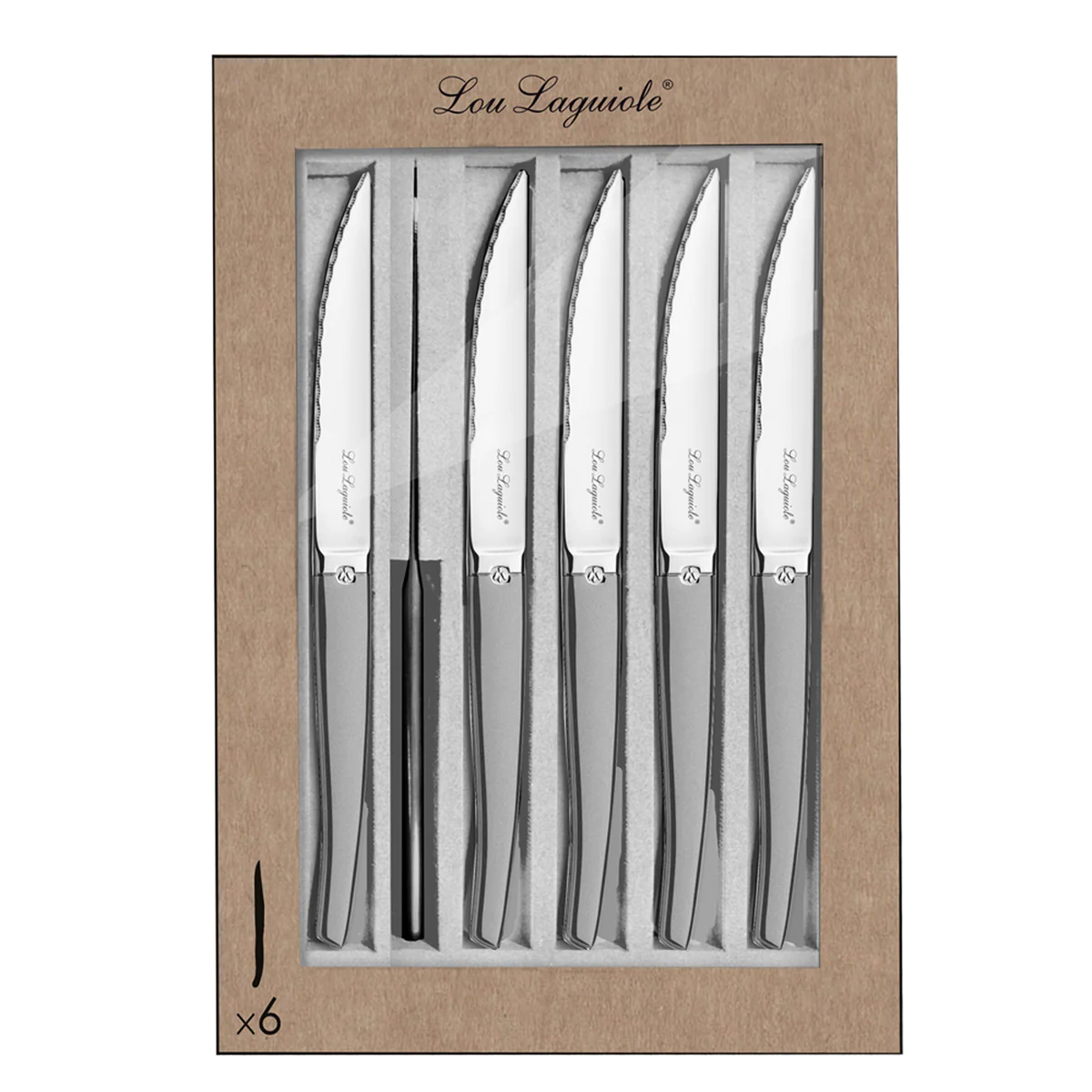 Jet Sablé - Coffret 6 couteaux steak Lou Laguiole